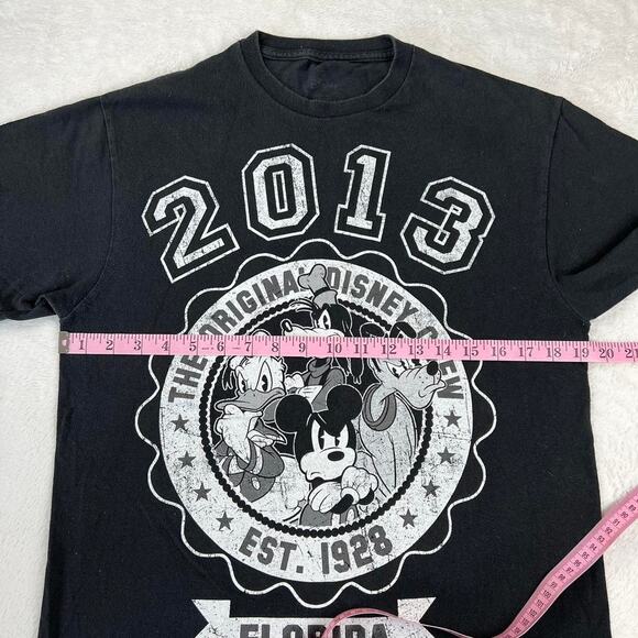 Disney Crew Mickey Mouse Florida 2013 black & white t-shirt size Medium - Picture 4 of 5